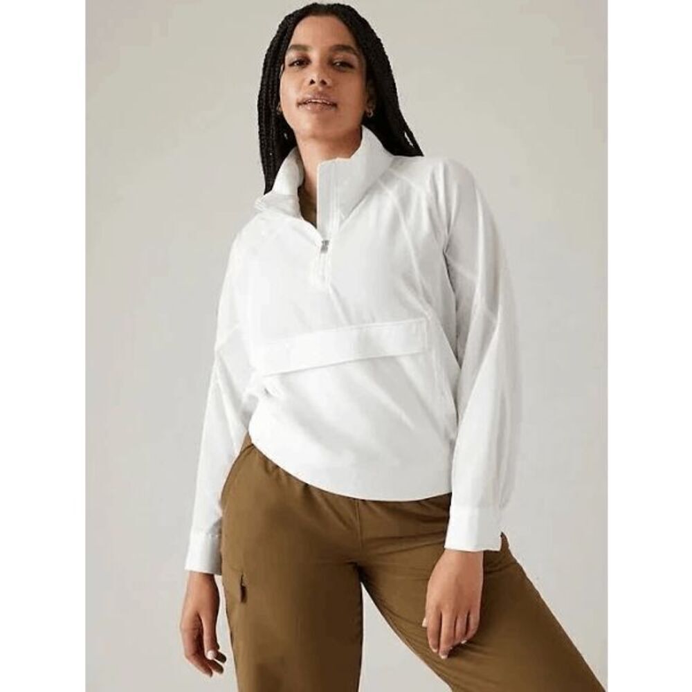 Athleta Boundless Popover Jacket White 2XL